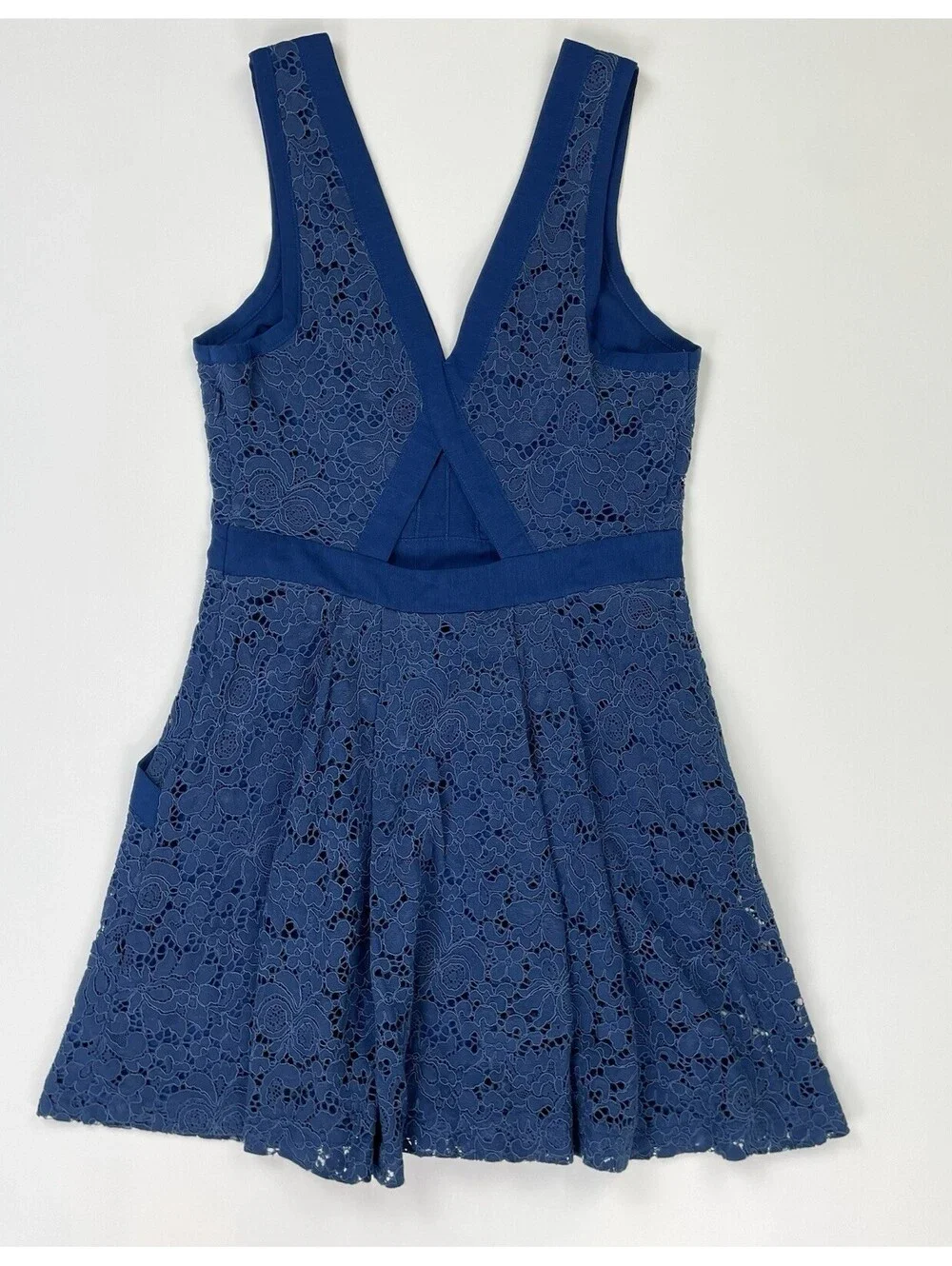 Women's Free People Sleeveless Lovely Lace Fit & Flare Mini Dress XS